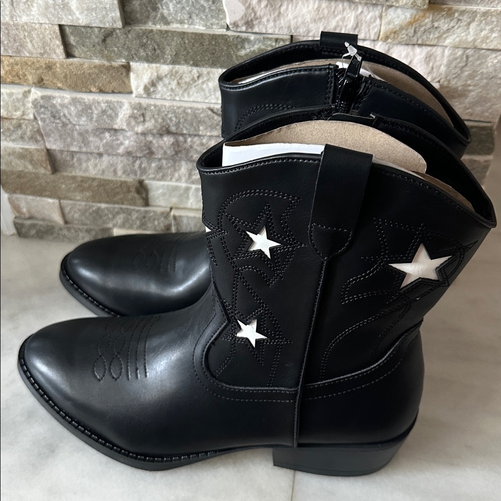 Wonder Nation Big Girls Star Western Cowgirl Boots Size 6 - Picture 7 of 12
